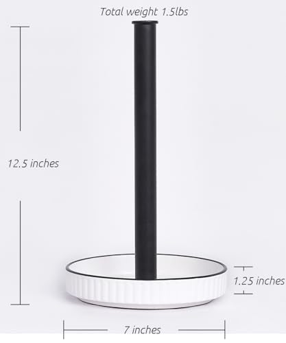 Paper Towel Holder Countertop (Matte Black)