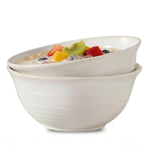 Serving Bowls Set of 2 (White / 60 Ounce)