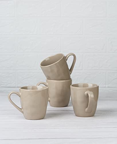 Mars Coffee Mug Set of 4 (4pcs / Mars-Cinnamon Brown)