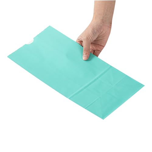 Bakery Bags 100 Pack of 6.1 x 4 x 11.8 Inches Grease (8 lb / Turquoise)