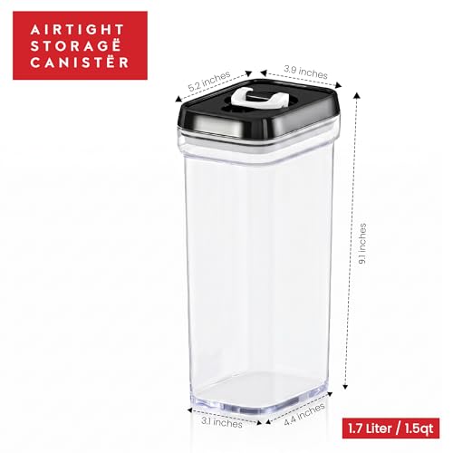 Airtight Food Storage Containers with Lids (02 - 1.4 Liters (Set of 4))