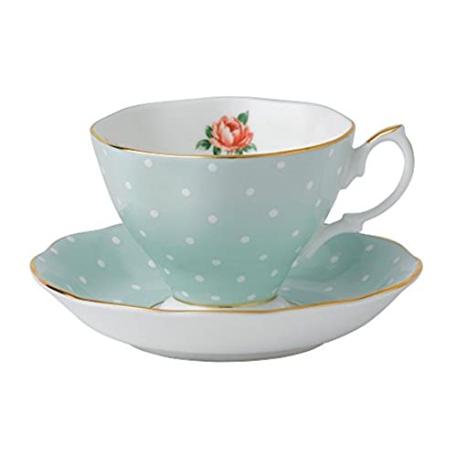 Polka Rose Teacup & Saucer Set (Teacup & Saucer Set)