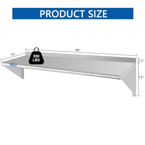 HARDURA Stainless Steel Shelf 14" x 60" (14"X60")