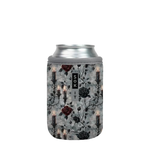 CanSok Sleeve for Beer & Soda Insulated Neoprene Cover (Blackthorn Manor / 12oz Can Sleeve)