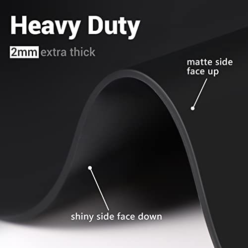25.6x17.7in Large Silicone Kitchen Counter Mat (Black / 25.6"L x 17.5"W)