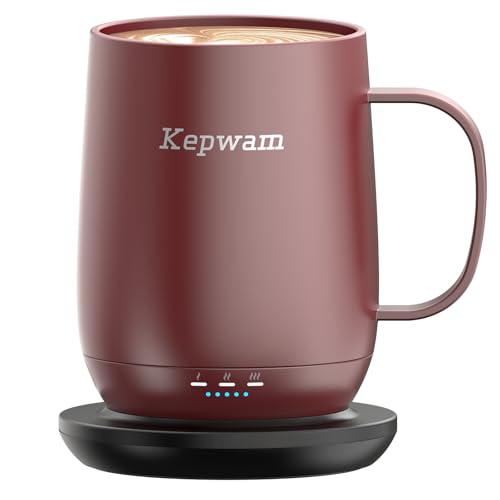 Self Heating Coffee Mug T2 (Burgundy / 16oz)