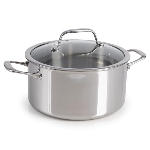 Pro Tri Ply Stainless Steel 6 qt Dutch Oven Pot with Lid (Dutch Oven / 6-Quart)