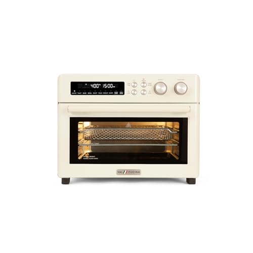 Retro 26.3 QT Infrared Heating Air Fryer Toaster Oven (Almond Yellow Color)