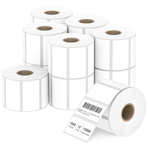 2.25" x 1.25" Direct Thermal Labels (2.25" x 1.25" / 12 Rolls)