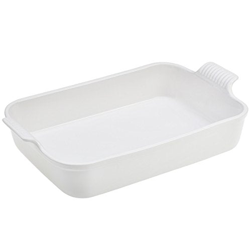 Stoneware Heritage Rectangular Dish (2.5 qt / White)