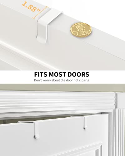 White 6 Tier Over Door Pantry Organizer (6-Tier Standard / White)