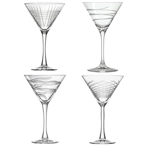 Symmetry Martini Cocktail Glass (4 Count)