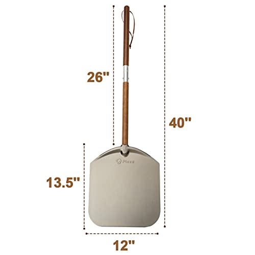 Aluminium 12" Pizza Peel with Long Handle