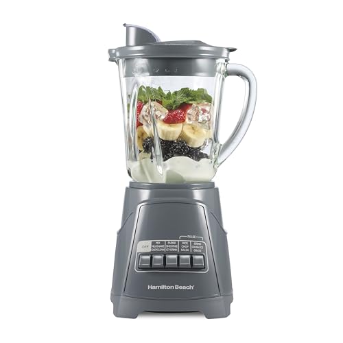 Power Elite Blender For Smoothies With Wave Action System (Gray / 40 Oz. Glass Jar (Pack of 1))
