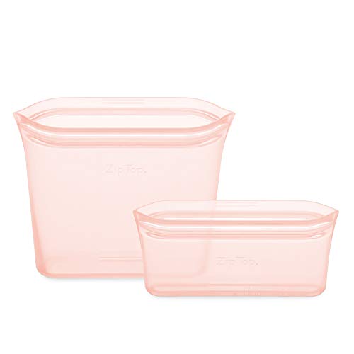 Reusable Food Storage Bags (Peach / 2 Bag Set)