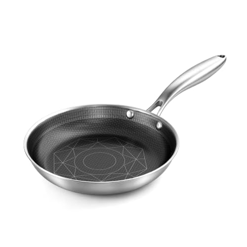 8 Inch Stainless Steel Pan (Silver / 8 Inch)