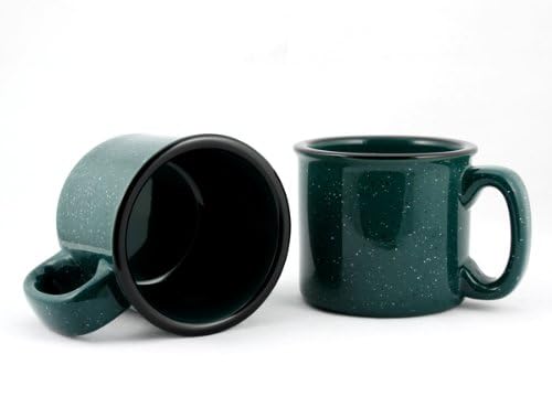 Ceramic Campfire Mug (Forest Green)