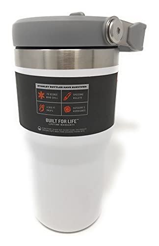 IceFlow Flip Straw Tumbler with Handle 20 oz (Polar / 20 Ounces)