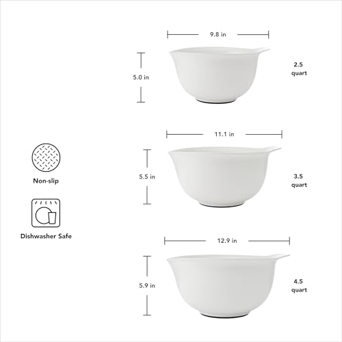 Universal Nesting Plastic Mixing Bowls (Porcelain / Set of 3)