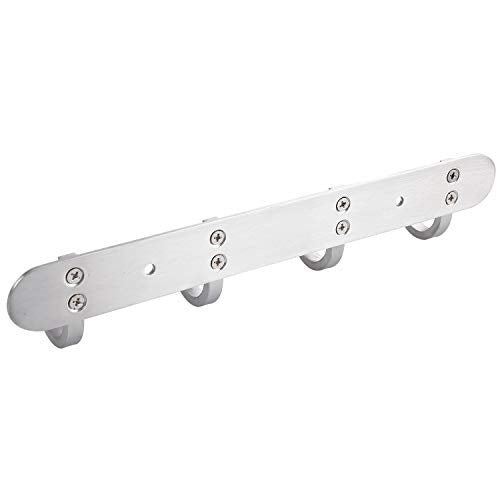 Coat Hook Rack Brushed Nickel (4 Hooks)