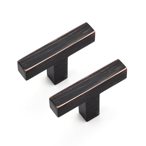Oil Rubbed Bronze Cabinet Handles Cabinet Pulls Single Hole 15 Pack (Oil Rubbed Bronze / Single Hole)