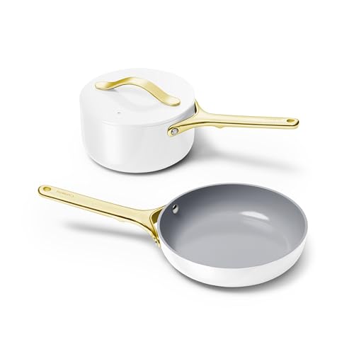 Non Stick Ceramic Mini Cookware Set (White)