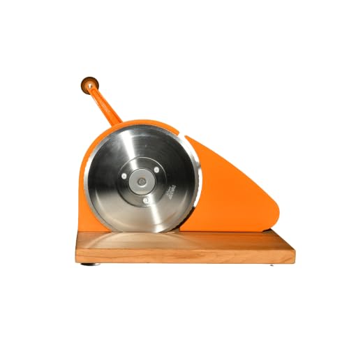 Original Classic Adjustable Bread Slicer for Uniform Slices (11.75" x 8" x 4.7" / Orange)