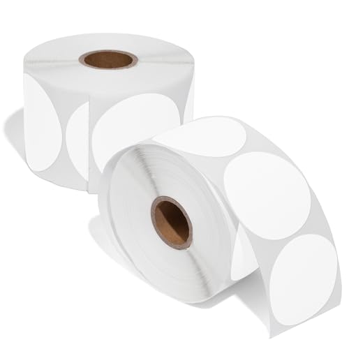 2" Circle Direct Thermal Labels (White)