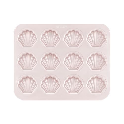 Madeleine Mold Cake Pan (09 - Gold Scallop 12 Cups)