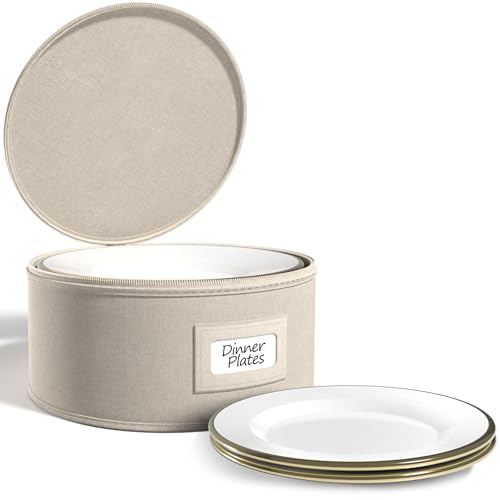 China Storage Containers (Beige / Dinner Plate Storage)