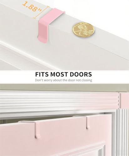 Pink 9 Tier Over The Door Pantry Organizer (9-Tier Standard / Pink)