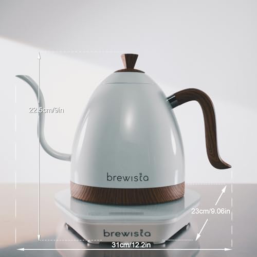 Artisan Electric Gooseneck Kettle (Pearl White Base)