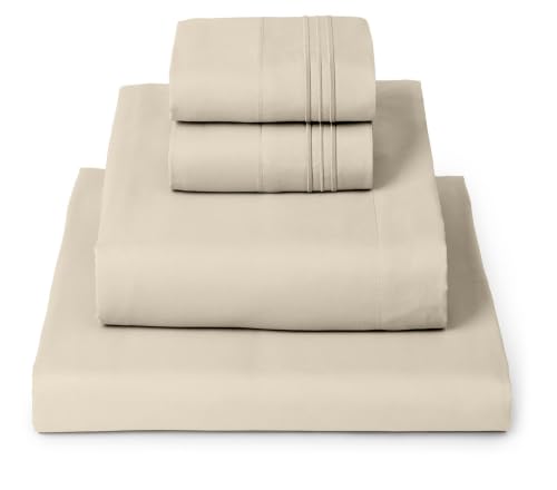 Iconic 4 Piece (1812 Beige / Full - EXTRA DEEP pocket)