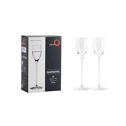 Stölzle Lausitz Liqueur Glasses Quatrophil Set of 2 (2 Pieces (1 Pack))
