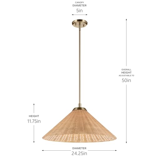 Bekah Convertible Pendant Light (11.75" x 24.25")