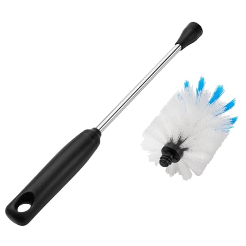 Stainless Steel Bottle Brush with Replaceable Head (White / 13-15 Inch (Pack of 2))