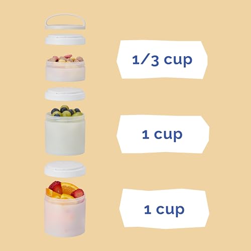 Rapunzel) DiSNEY PRINCESS Whiskware Stackable Snack Pack - 3 Jar + Handle - White/Pink/Purple (Disney / Rapunzel)