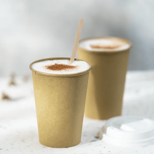 10oz Kraft Paper Coffee Cups [1 (12 OZ / Kraft)