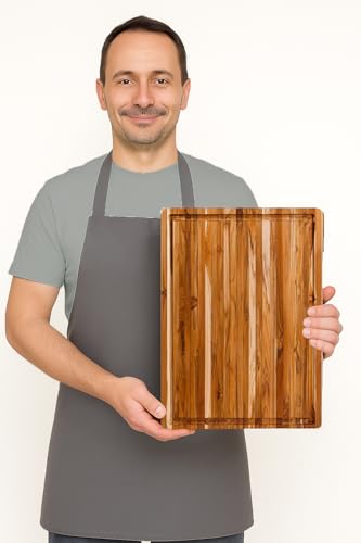 Carving Board with Juice Groove (Cutting Board Only / Medium (18 inch x 14 inch x 1 inch))