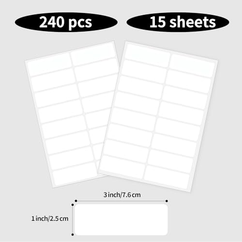 Blank Removable Labels