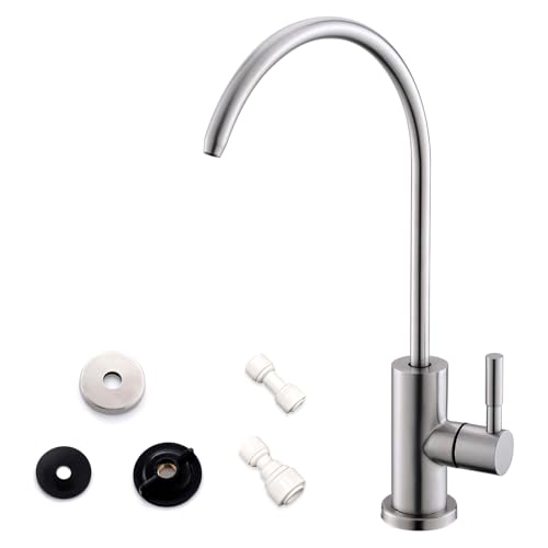 Drinking Water Faucet for RO System and Bar Sink (Brushed Nickel)