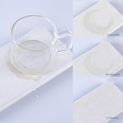 2Pcs Sink Stone Soap Trays Water Absorbing Diatomite Coasters (White / 12" x 3.2" x 0.5")