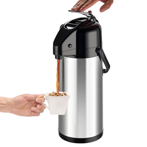 Coffee Carafe With Pump (Stainless Steel)