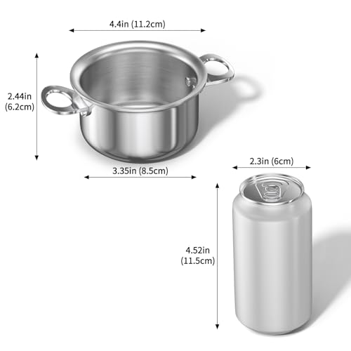 Mini Sauce Pan with Lid (0.42 QT / Silver)