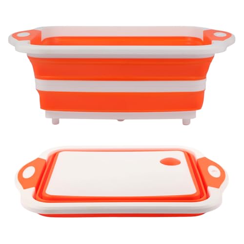 Collapsible BBQ Prep Tub (Orange)