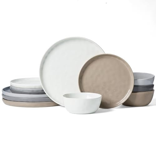 Mars Stoneware Dinnerware Set for 4 (Multicolor / Set(12pcs))