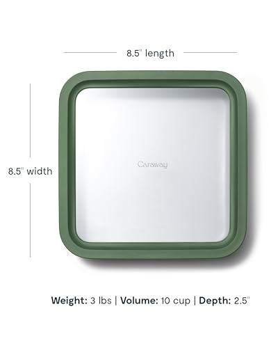 6 Piece Glass Food Storage Container Set (Sage / 10 Cup Food Storage (6x))