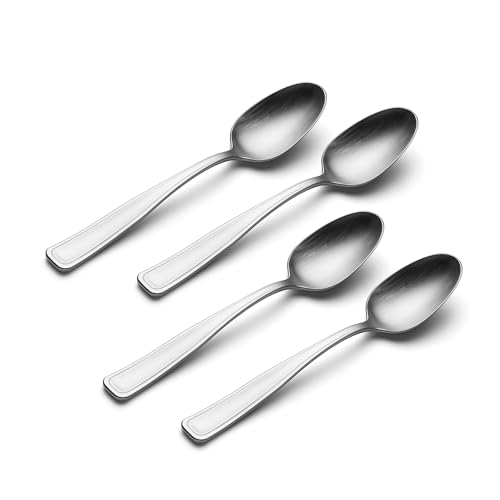 Reid Teaspoons Silverware Set for 4 (Satin / 4 Count / Teaspoons)