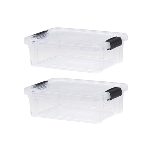 4.5 Quart Clear Plastic Storage Containers with Lids (4.5 Quart)