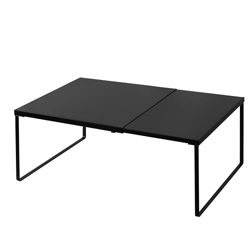 Expandable Cabinet Shelf (Black / 11.8’’D * 14.56-24.6’’W * 8.46’’H)
